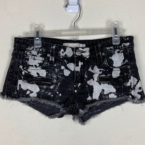 Frankie B.- Black & White CutOff Shorts